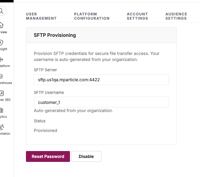 screenshot of the result screen showing the Disable option