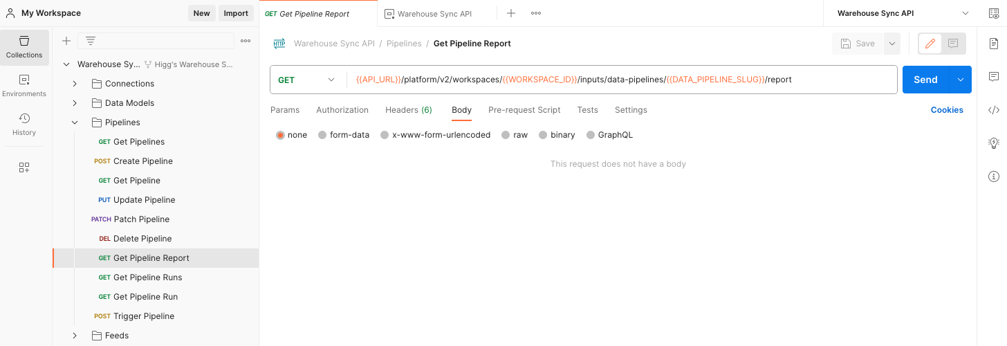 Postman page showing success status