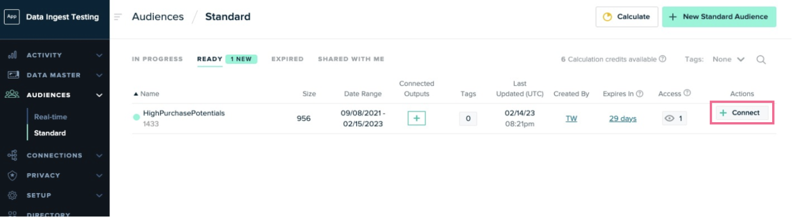 mparticle audiences page