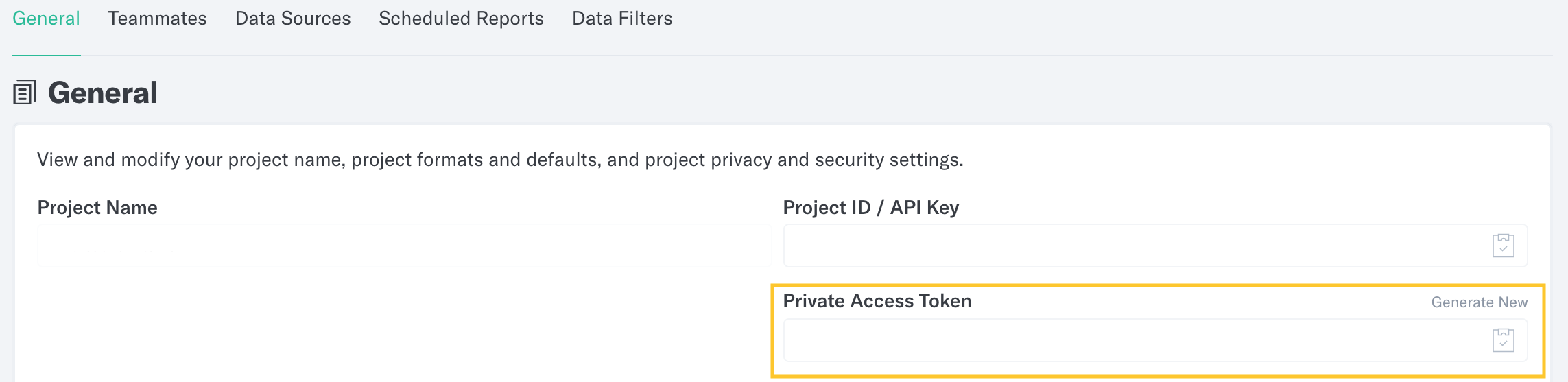 Private Access Token