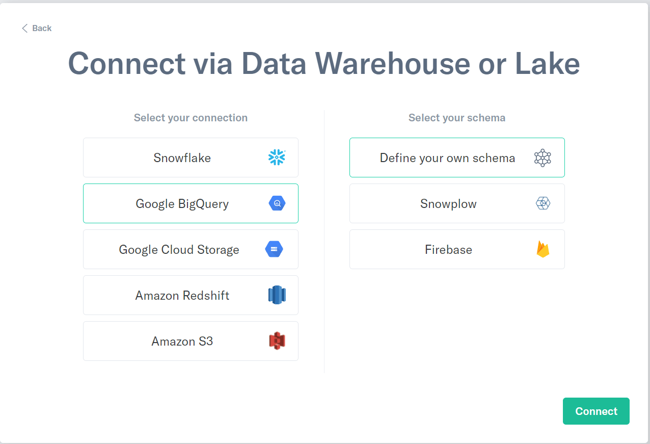 BigQuery connect