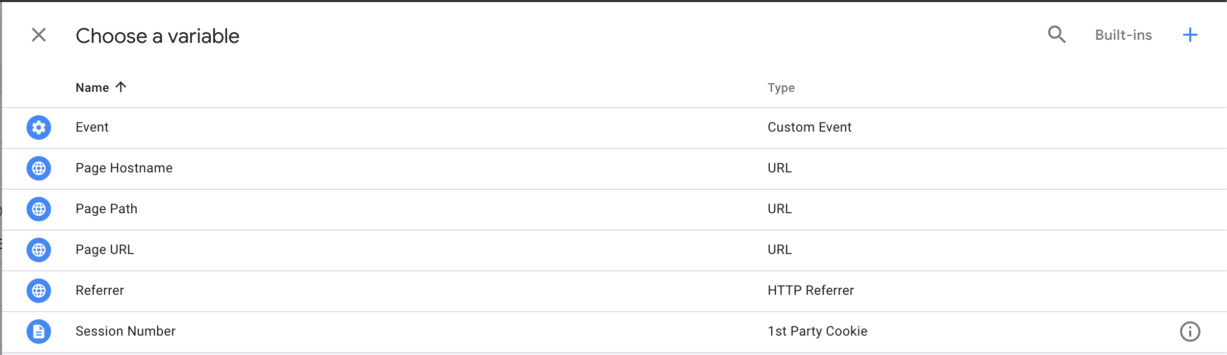 Select variable for custom properties