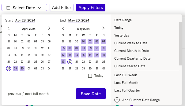 Date selector