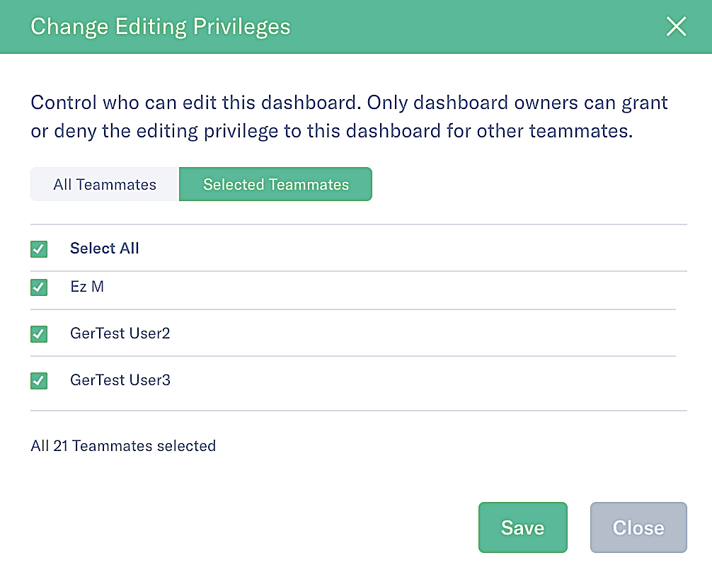 Filtering public dashboards via API