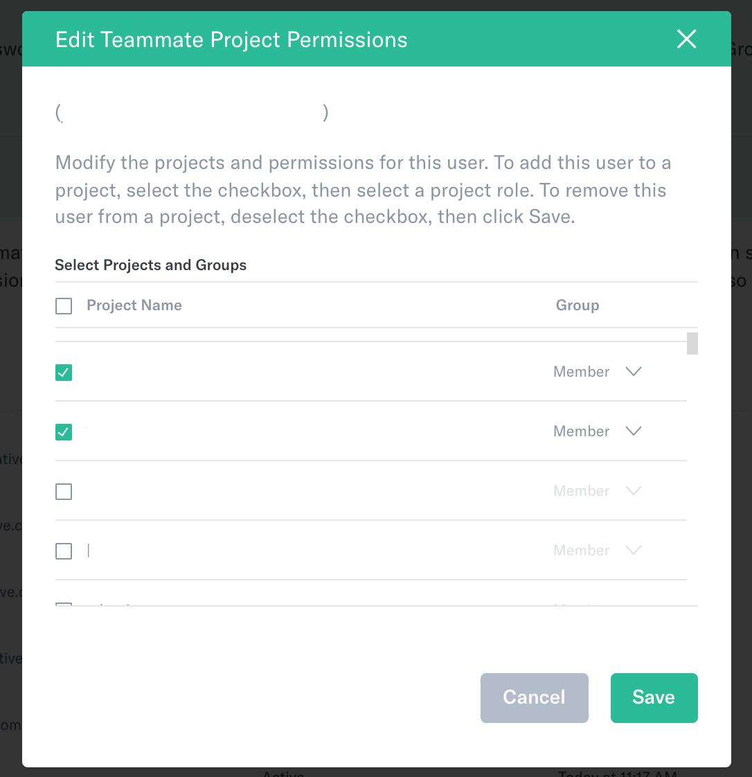 Project Permissions