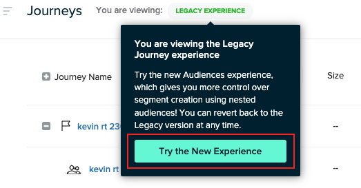 Journeys 2.0 opt-in modal