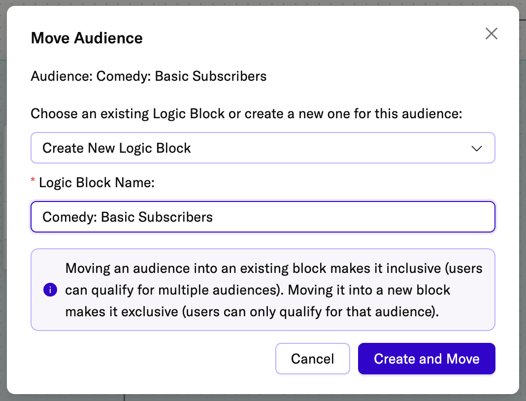 Creating new logic block for Basic Subscribers