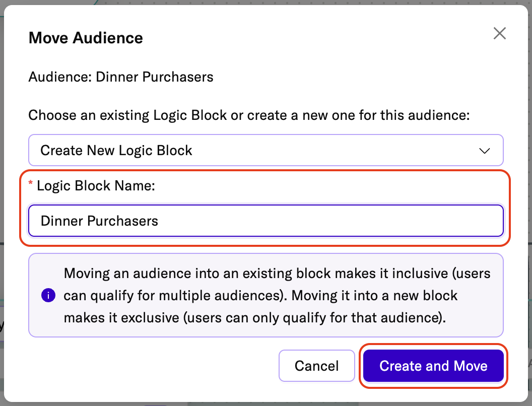 Naming a new logic block