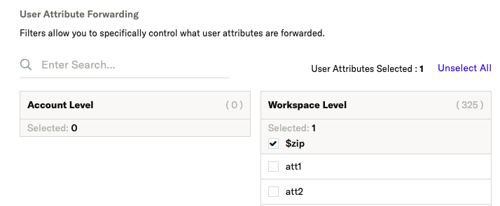 Insider Connection Attribute Filters