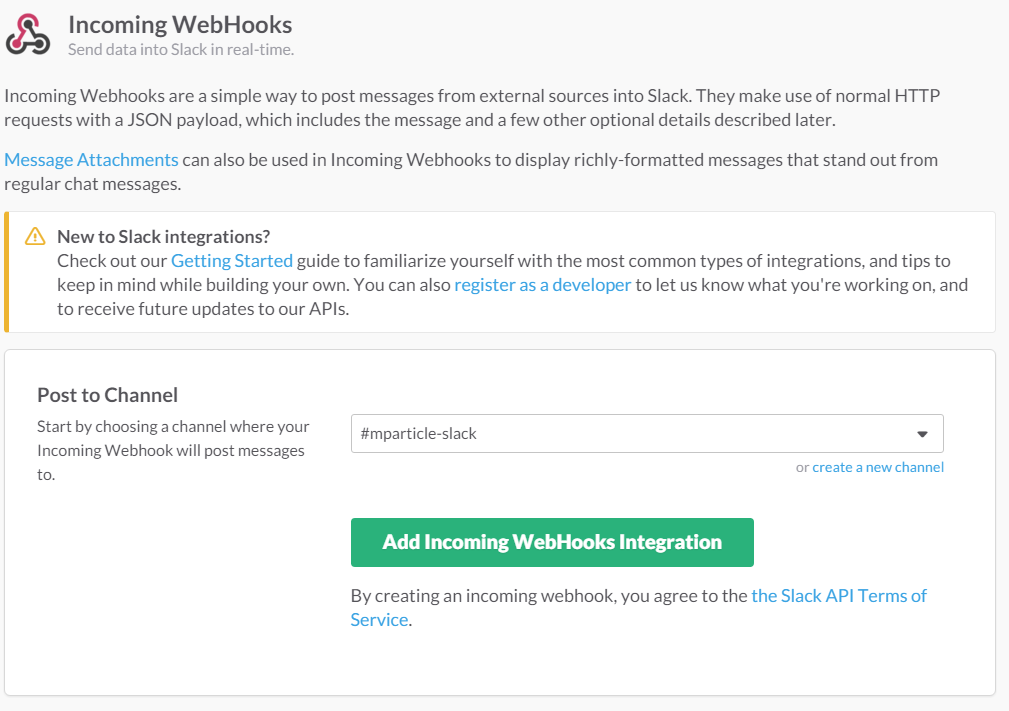 Slack Webhook